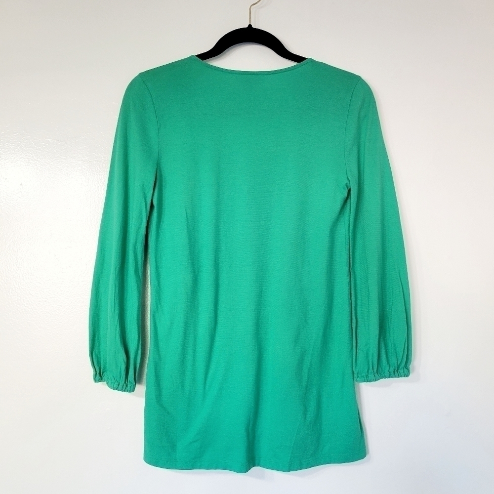 Lilly Pulitzer Braylen Signature Green Tunic Top Size XS - Picture 3 of 9